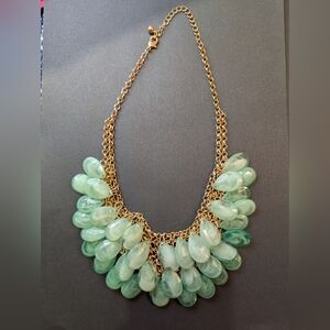 Vintage Gold and Green Necklace